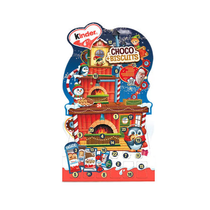 Kinder Choco & Biscuits Adventskalender - 1 van 2 willekeurige ontwerpen - 218g