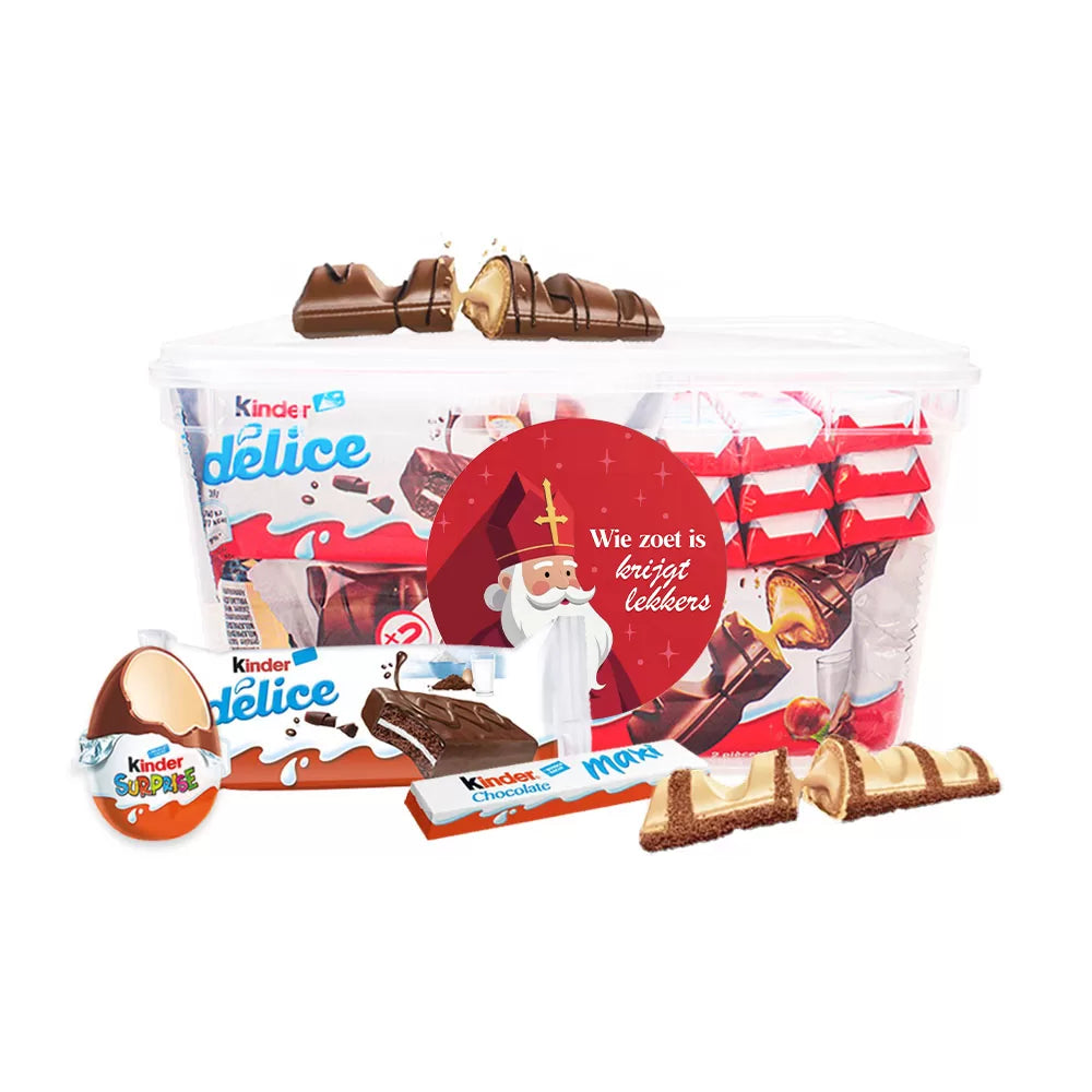 Kinder chocolade partymix van Sinterklaas - 835g