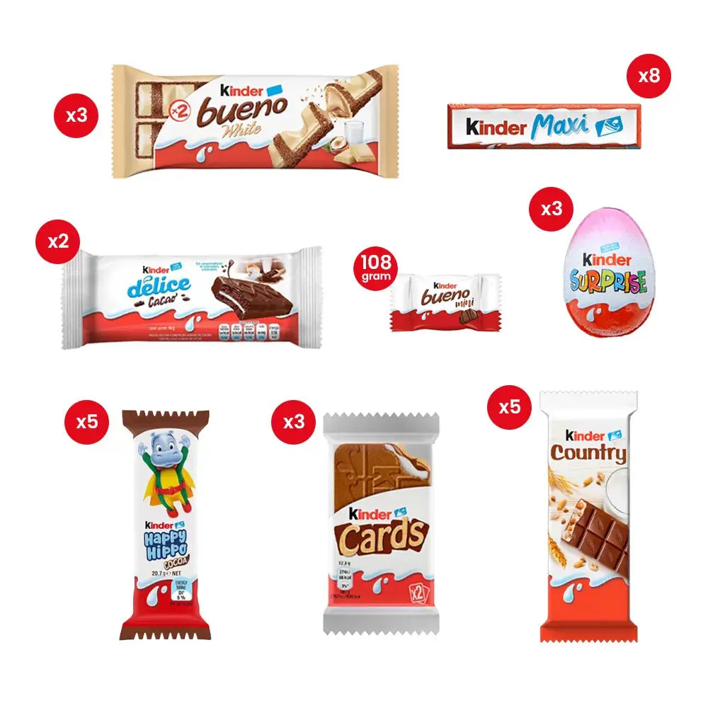 Kinder selection Happy chocolade mix - 829g