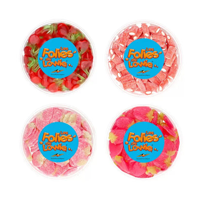 Les Folies de Lowie cadeau 'Aardbeien & kersen mix' 4 soorten - 1950g
