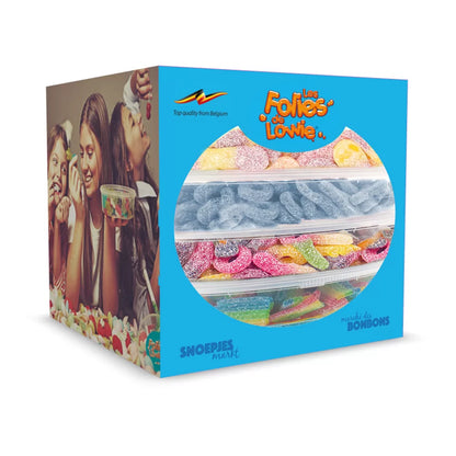 Les Folies de Lowie cadeau 'Kleurrijke zure mix' 4 soorten - 2050g