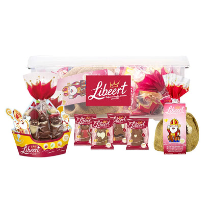 Libeert chocolade sintfiguren mix - boot van de Sint en zak van de Sint - 400g