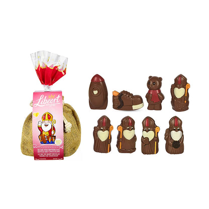 Libeert chocolade sintfiguren mix - boot van de Sint en zak van de Sint - 400g