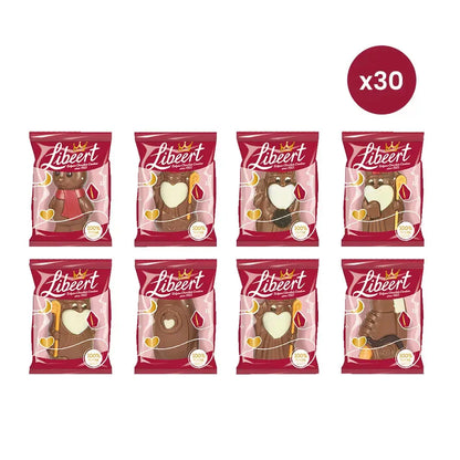 Libeert chocoladefiguren voor Sinterklaas - 30 stuks (35g) - 1050g