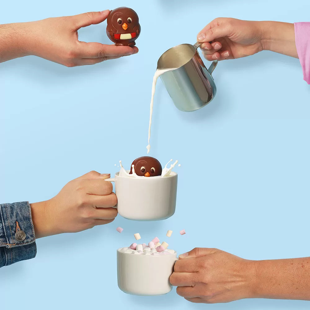 Libeert Chocolate Bomb met marshmallows - 2 chocoladefiguren - 80g