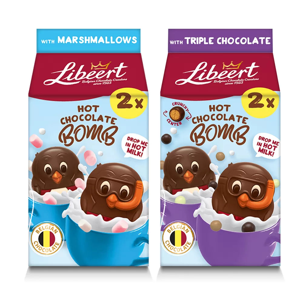 Libeert Chocolate Bomb Mix: Triple Chocolate & marshmallows - 160g