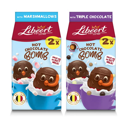 Libeert Chocolate Bomb Mix: Triple Chocolate & marshmallows - 160g