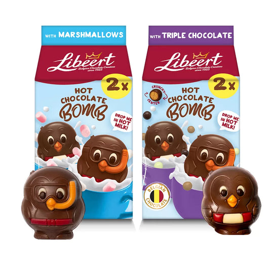 Libeert Cocoa Bomb Mix: Triple Chocolate & marshmallows - 160g
