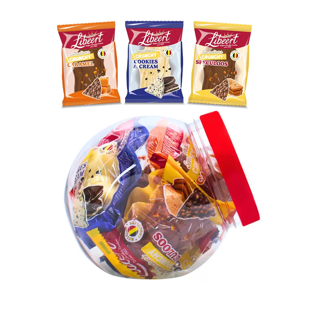 Libeert Sensations flowpack Sint mix - 6 stuks chocoladefiguren - 38g