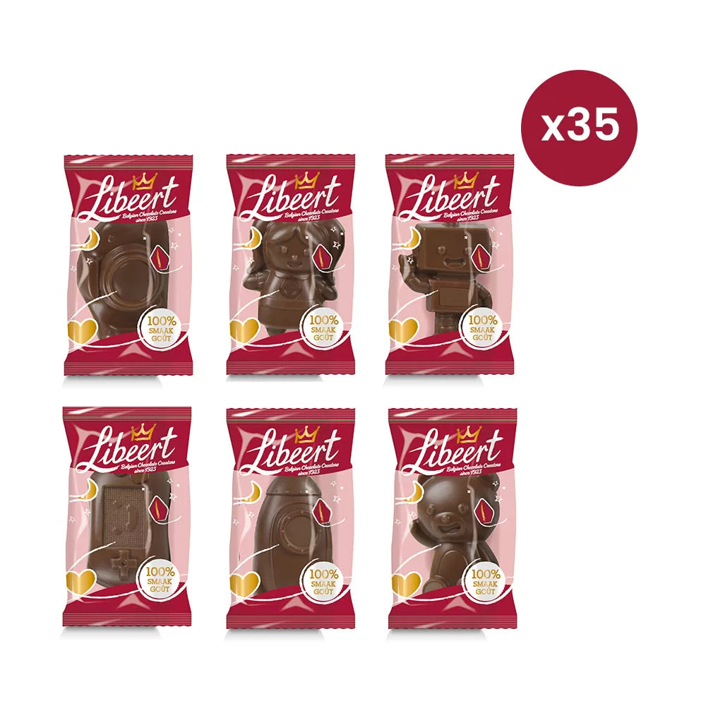 Libeert Sintfiguren melkchocolade - 35 stuks (13g) - 455g