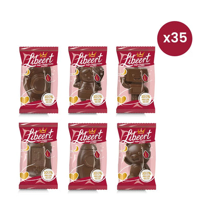 Libeert Sintfiguren melkchocolade - 35 stuks (13g) - 455g