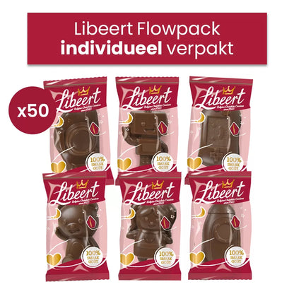 Libeert Sintfiguren melkchocolade - 50 stuks (13g) - 650g