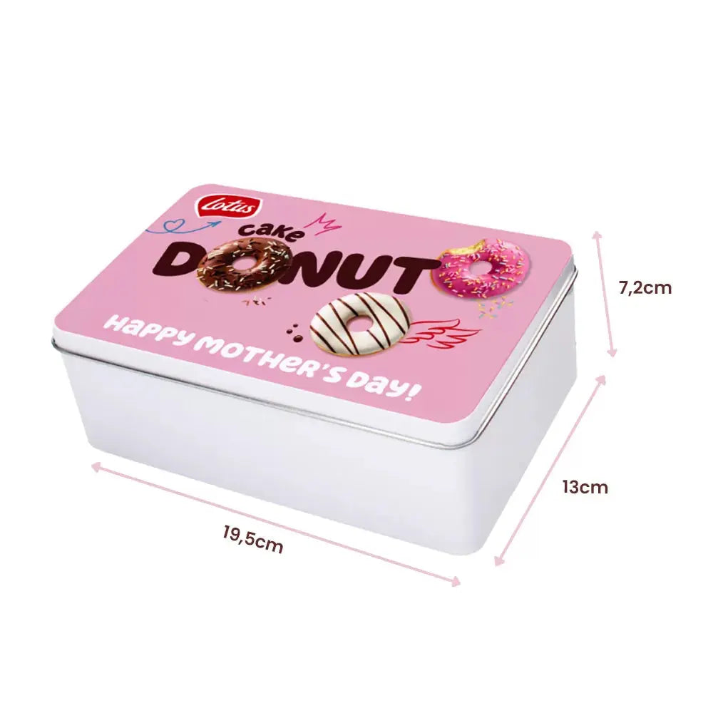 Lotus Cake Donut collection box - "Happy Mother's Day!" - 340g