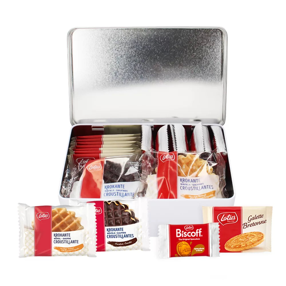 Lotus collection box met Biscoff, Bretons Botergaletje & Krokante wafels mix - 249g