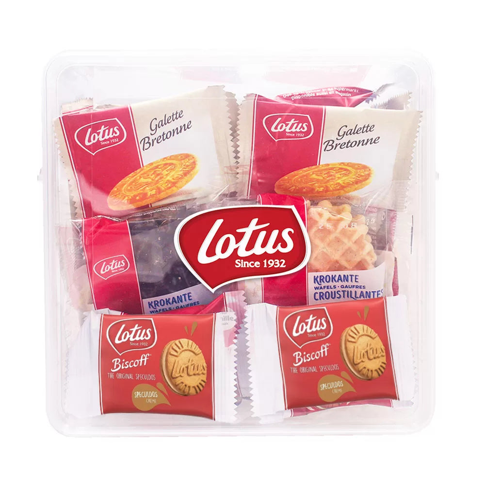 Lotus Krokante wafels, Bretons Botergaletje & speculoos gevuld Speculoos crème - 33st. - 379g