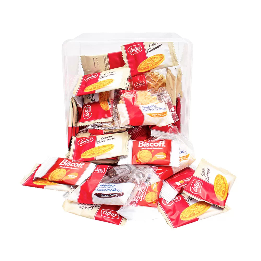 Lotus Krokante wafels, Bretons Botergaletje & speculoos gevuld Speculoos crème - 33st. - 379g