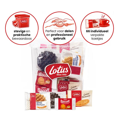 Lotus Krokante wafels, Bretons Botergaletje & speculoos gevuld speculooscrème - 66st. - 758g