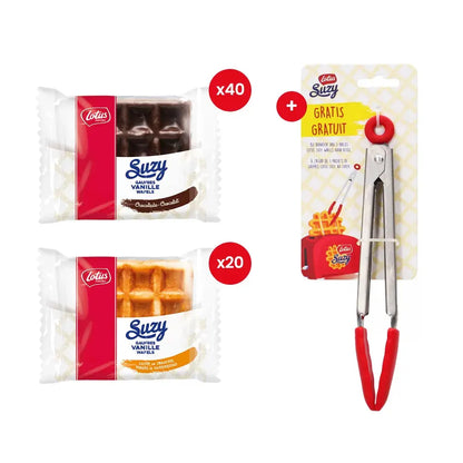 Lotus Suzy Vanille & Chocolade Wafels met knijptang - 1860g