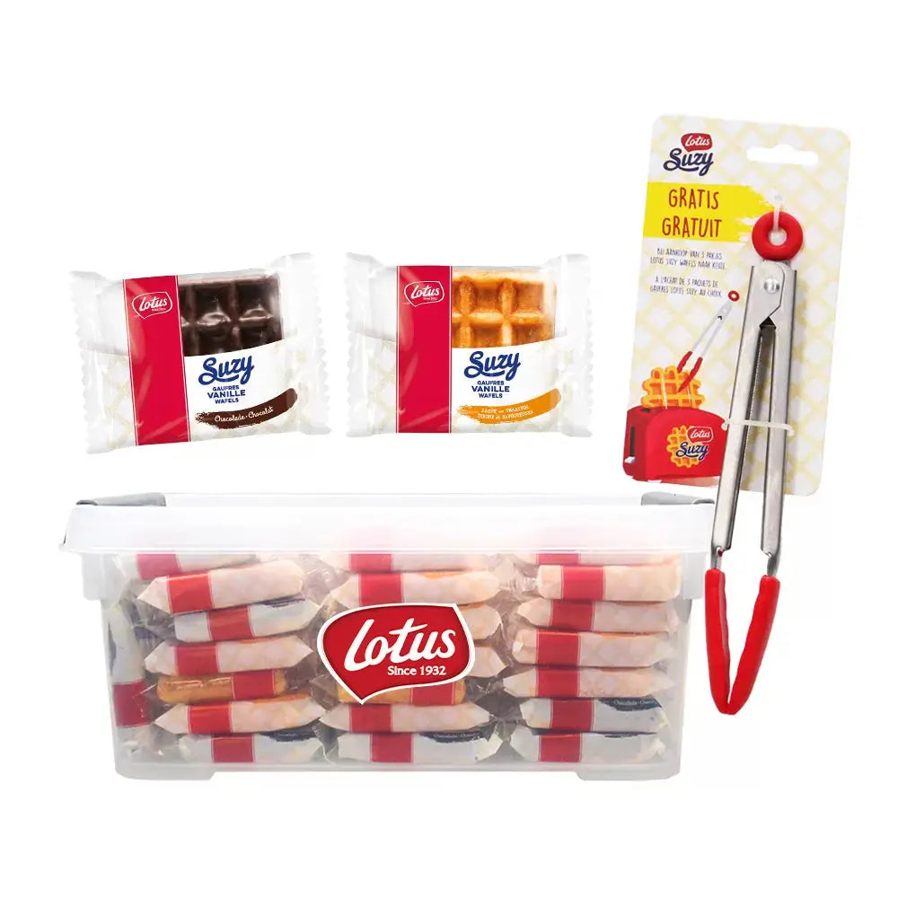 Lotus Suzy Vanille & Chocolade Wafels met knijptang - 1860g