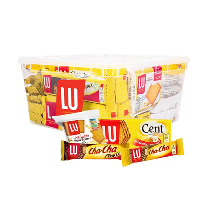 LU vieruurtjes koekjespakket - 4 soorten - 27 stuks - 895g
