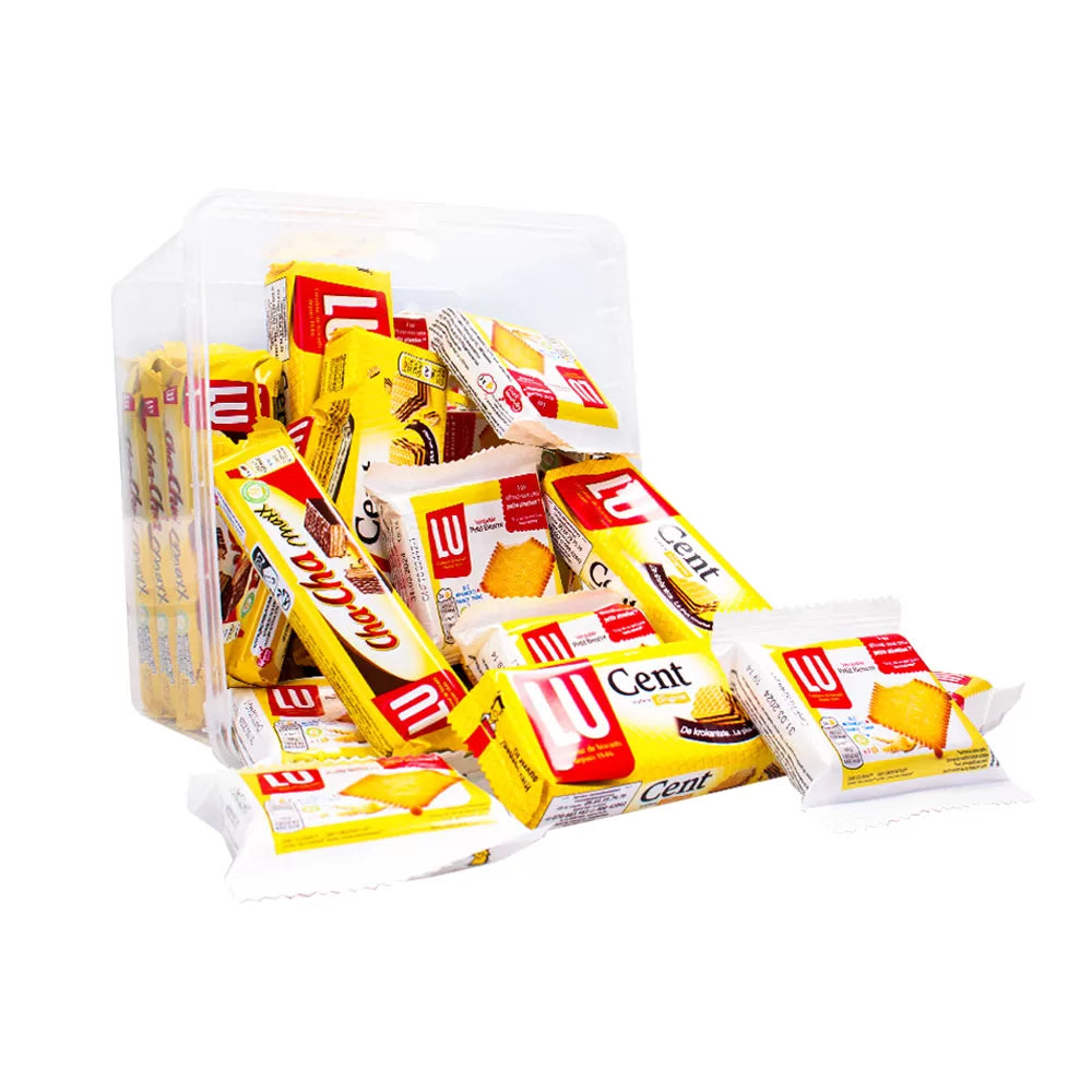 LU vieruurtjes koekjespakket - 4 soorten - 27 stuks - 897g