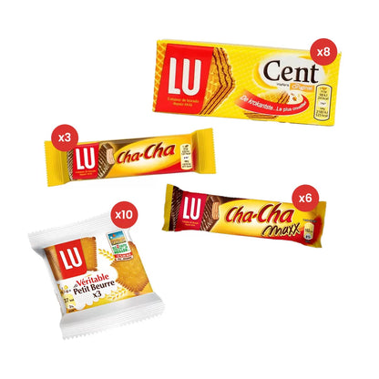 LU vieruurtjes koekjespakket - 4 soorten - 27 stuks - 897g