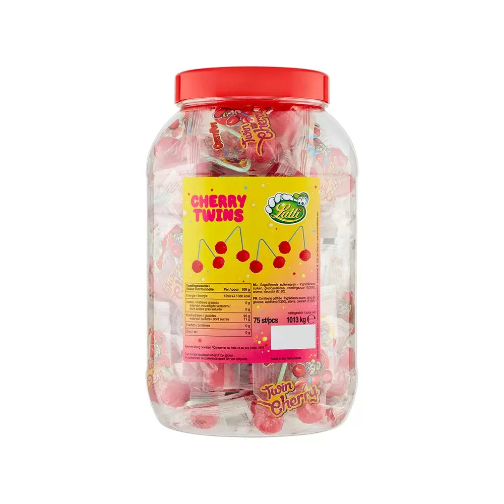 Lutti Cherry twins tubo - 75 stuks