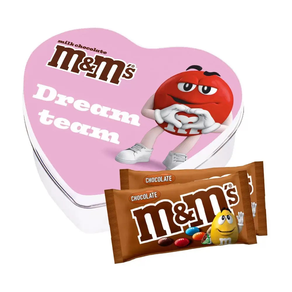 M&M's geschenkdoos hartje 'Dreamteam' - choc - 90g