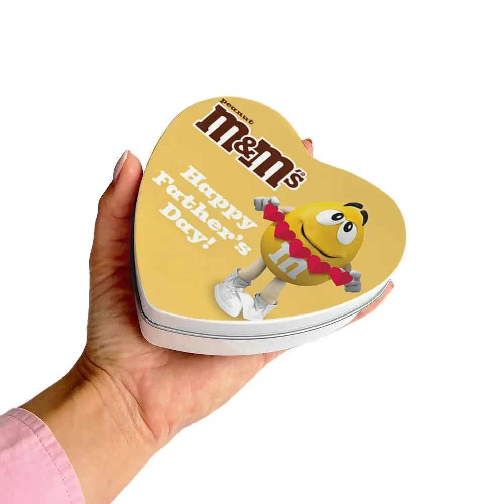 M&M's geschenkdoos hartje 'Happy Father's Day!' - peanut - 90g