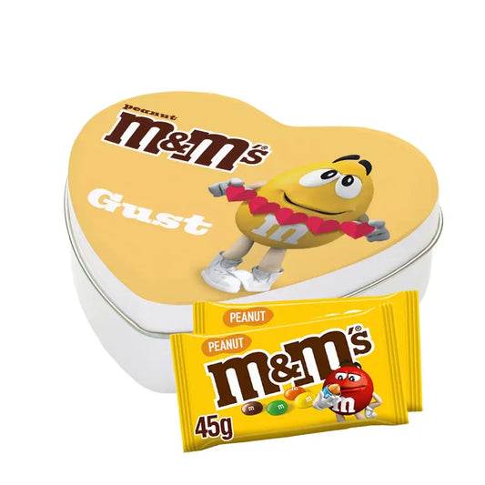 M&M's geschenkdoos hartje - peanut - PERSO - 90g