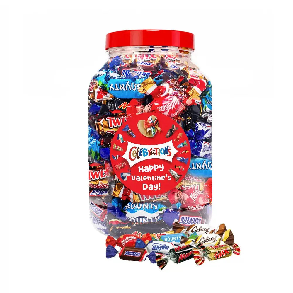 Mars Celebrations chocolademix "Happy Valentine's Day" - Valentijnscadeau - 1200g