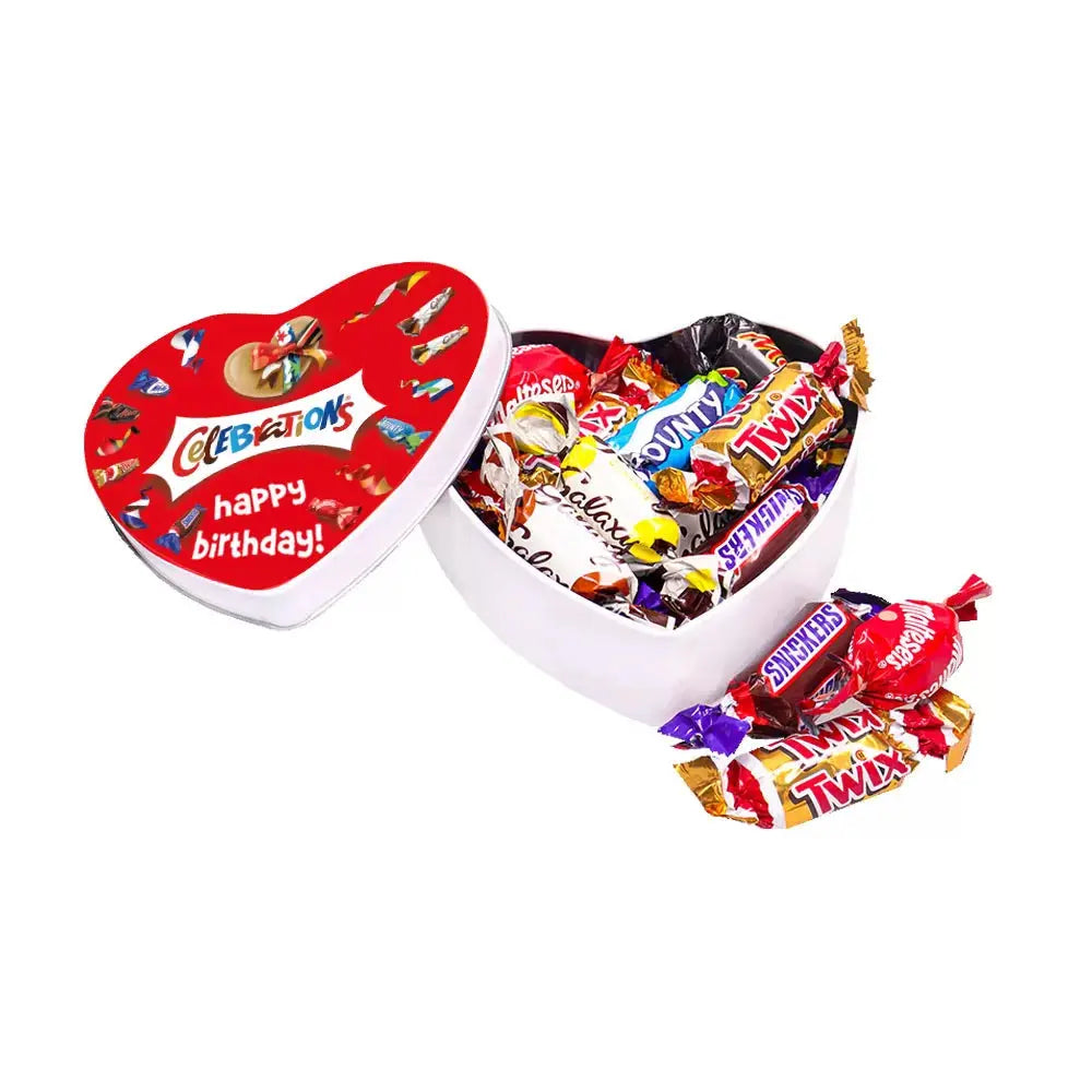Mars Celebrations geschenkdoos hartje "Happy Birthday" - 120g