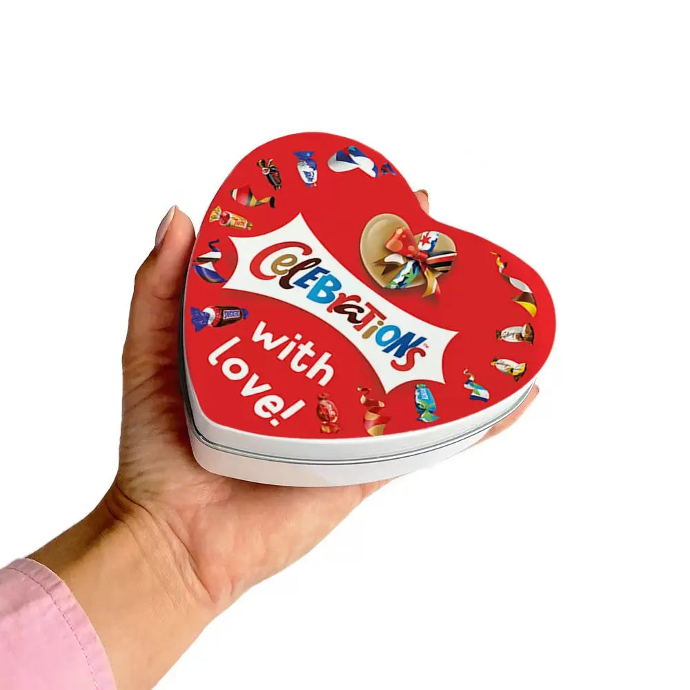 Mars Celebrations geschenkdoos hartje "with love!" - 120g