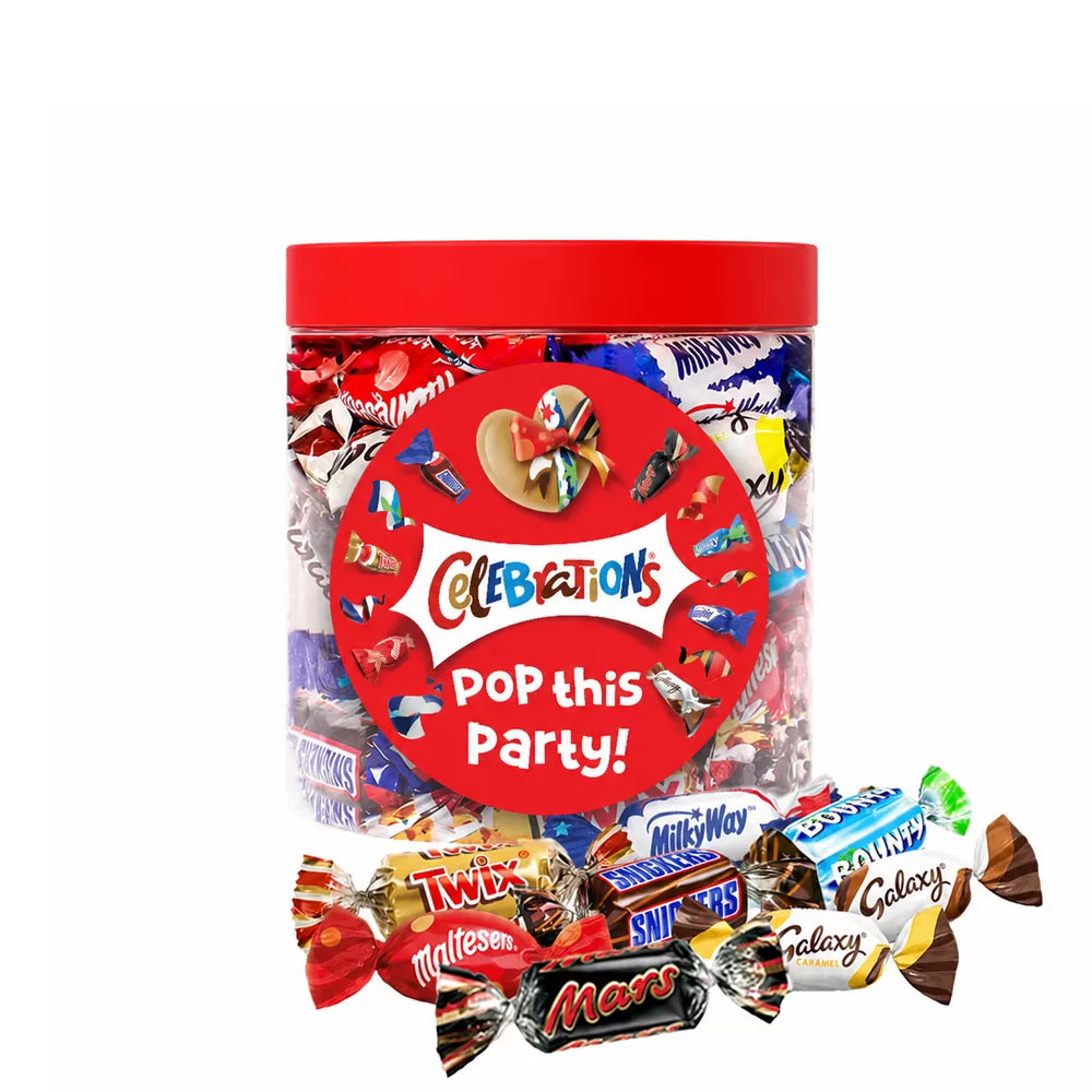 Mars Celebrations mega chocolademix "Pop this Party" - 300g