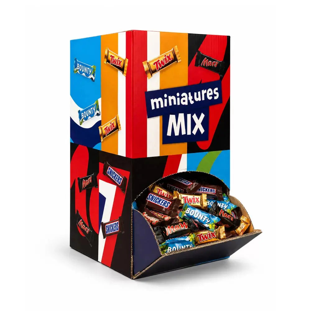 Mars chocolade - Miniatures mix - Mars, Snickers, Twix, Bounty - 3000g