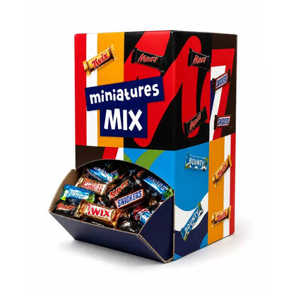 Mars chocolade - Miniatures mix - Mars, Snickers, Twix, Bounty - 3000g