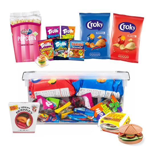 Mega Party Mix Box - Croky, Haribo, Look-O-Look, Trolli & popcorn - 2021g