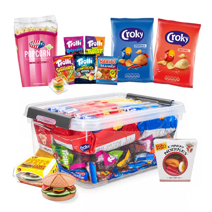Mega Party Mix Box - Croky, Haribo, Look-O-Look, Trolli & popcorn - 2021g