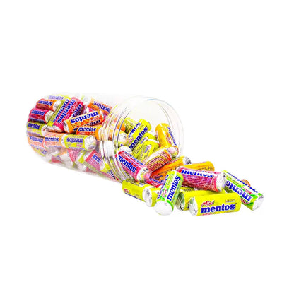 Mentos mini snoeprollen mix - strooigoed - 1000g