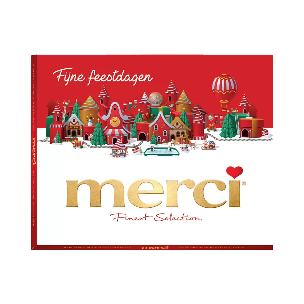merci Fijne feestdagen - merci Finest Selection Assorted - chocolade bonbons - 250g