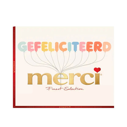 merci "Gefeliciteerd" - merci Finest Selection Assorted chocolade - 8 smaken - 250g