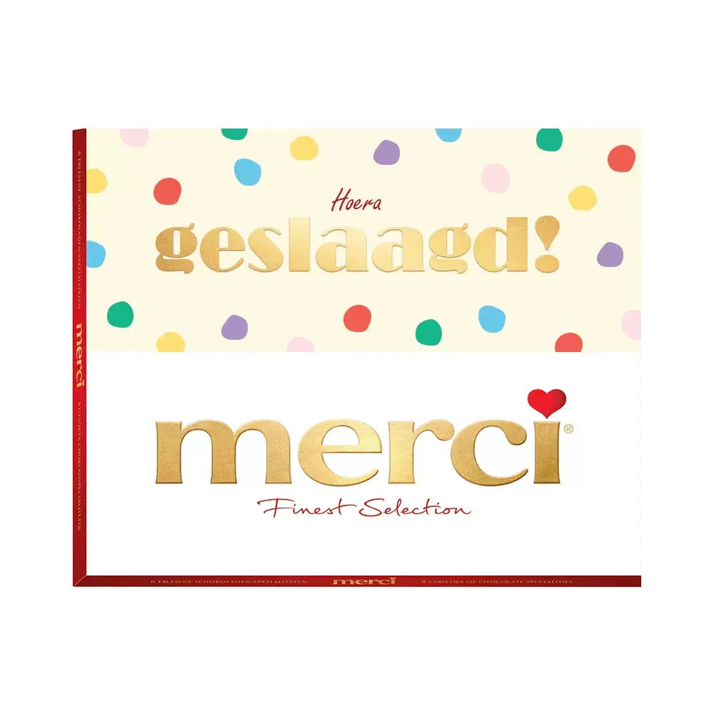 merci "Hoera geslaagd - 2" - merci Finest Selection Assorted chocolade - 250g