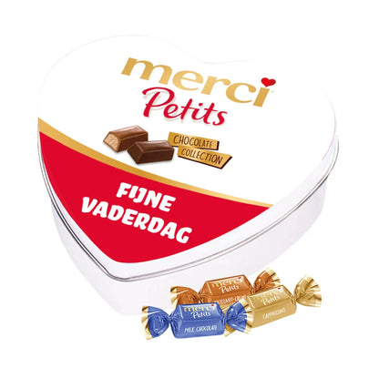 merci Petits geschenkdoos hartje "Fijne Vaderdag" - mix van smaken - 115g