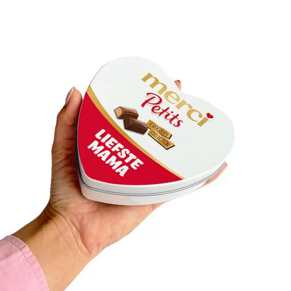 merci Petits geschenkdoos hartje "Liefste mama" - mix van smaken - 115g