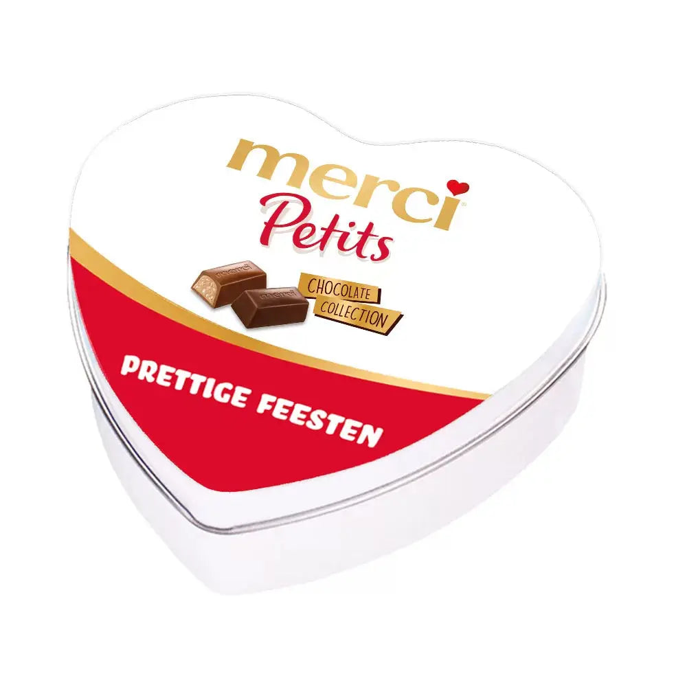 merci Petits geschenkdoos hartje "prettige feesten" - 115g