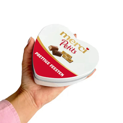 merci Petits geschenkdoos hartje "prettige feesten" - 115g