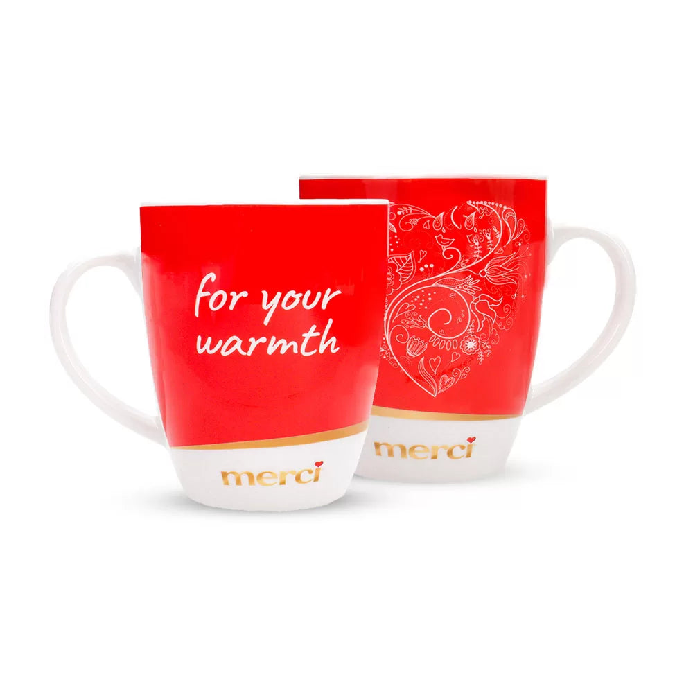 merci Petits Moederdag giftbox pakket met mok "for your warmth" - 1065g