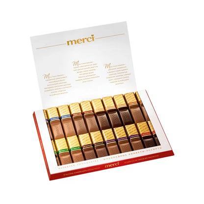 merci voor je liefde - merci Finest Selection Assorti chocolade - 8 smaken - 250g