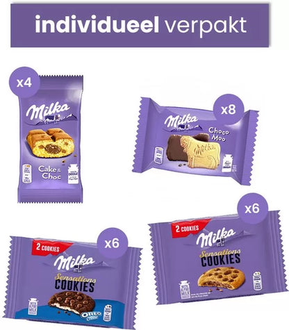 Milka Best of cookies - koekjespakket XL - 24 koekjes - 1084g