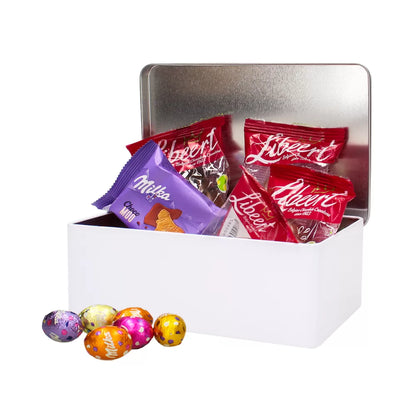 Milka & Libeert Pasen chocolade mix - Tinbox L - PERSO - 368g